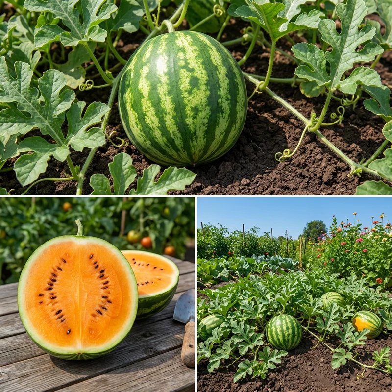 Sweet Orange Tendersweet Watermelon Seeds (Citrullus lanatus) – Traditional Heirloom Fruit Seed Variety