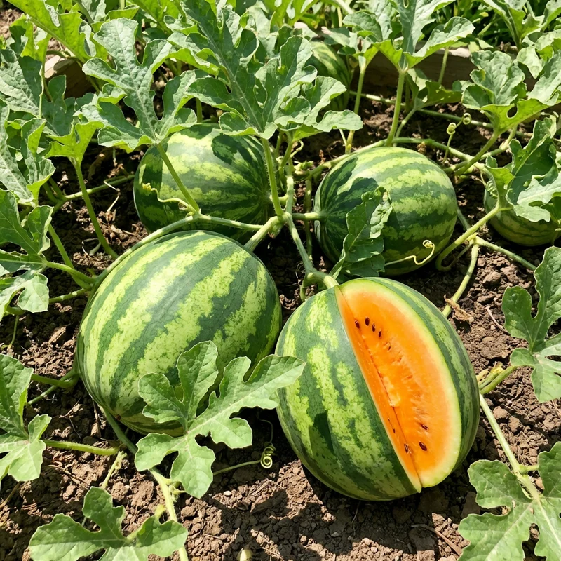 Tendersweet Orange Watermelon (Citrullus lanatus) Fruit Seeds – Sweet Flavor Heirloom Seeds for Garden Growing