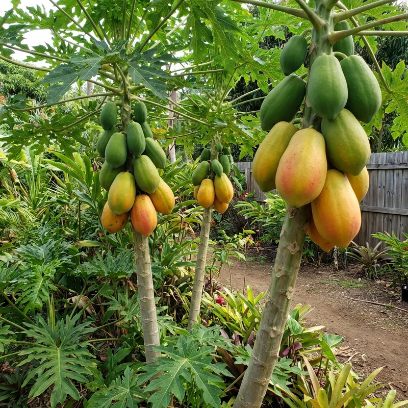 Carica papaya Red Lady Variety Seeds – Taiwan Papaya Fruit Seeds for Garden Planting