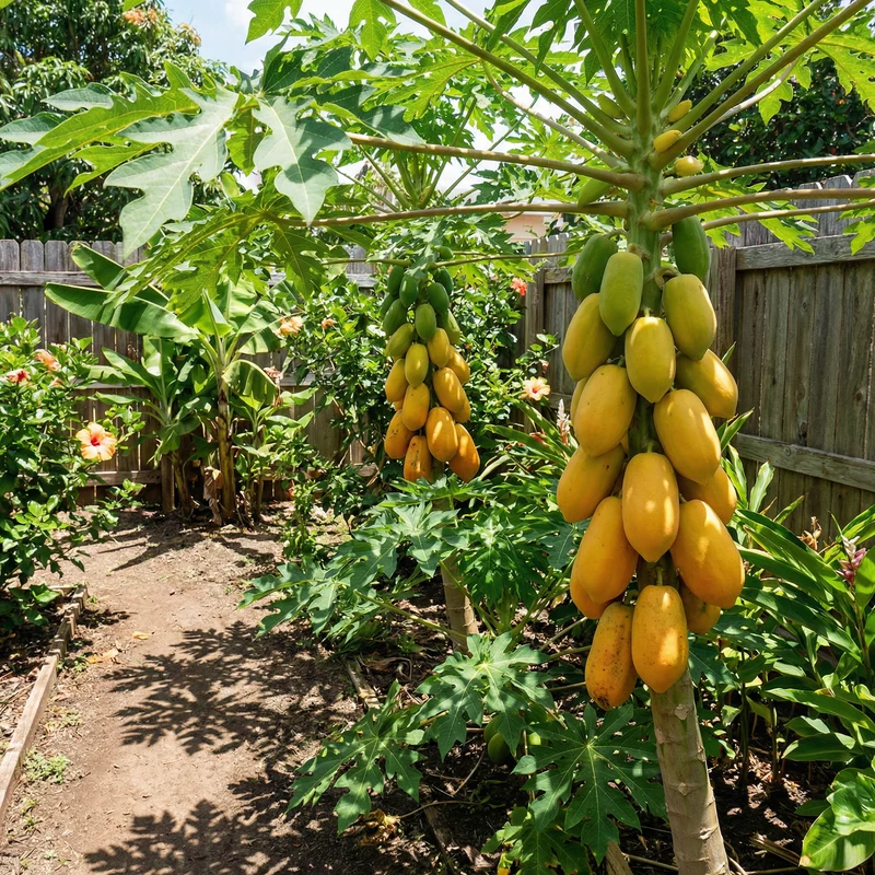 Taiwan Red Lady Papaya Fruit Seeds for Planting – Sweet Tropical Fruit, Heirloom, High Germination, Non-GMO Organic Garden Seeds