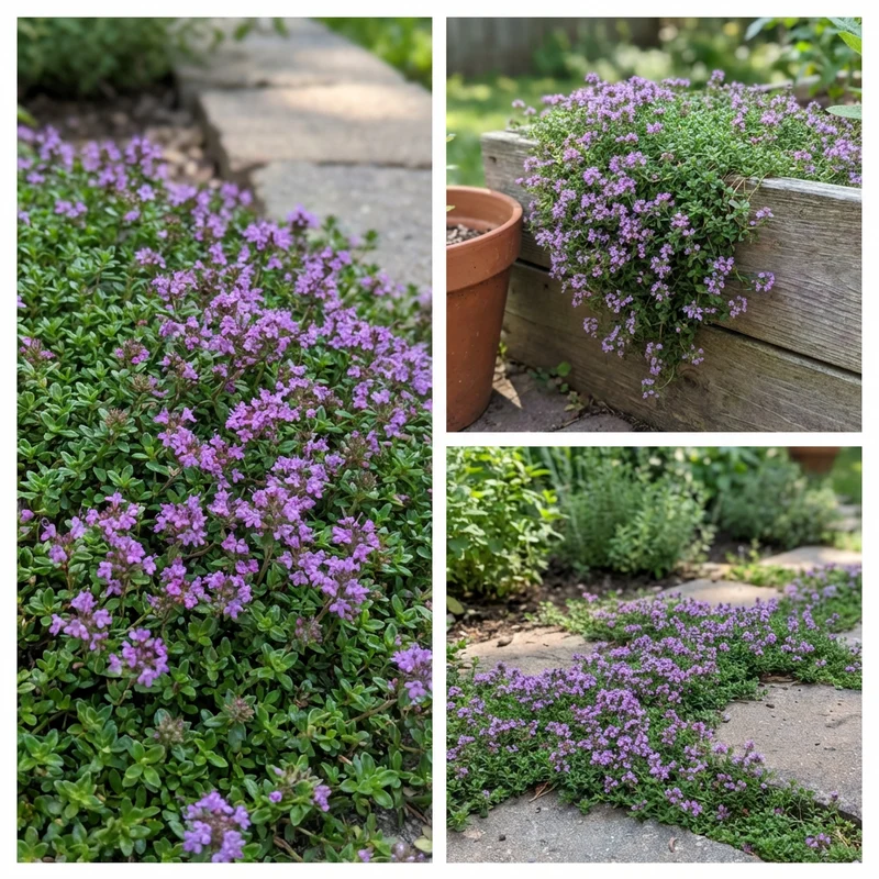 Purple Creeping Thyme Flower Seeds (Thymus serpyllum) – Hardy Fragrant Ground Cover Plant