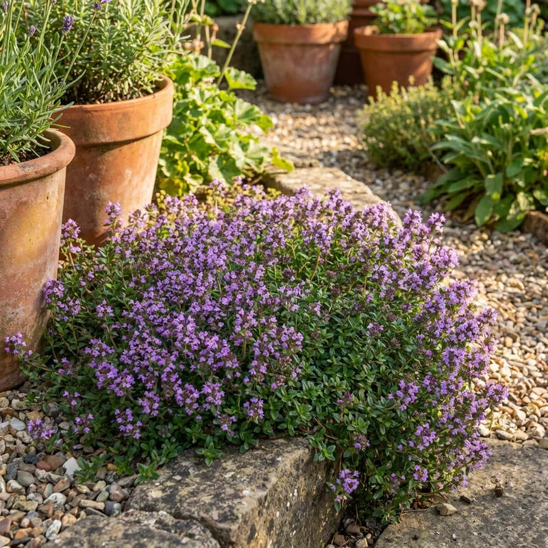 Purple Creeping Thyme Flower Seeds – Heirloom, Non-GMO, Fragrant Ground Cover for Garden Planting