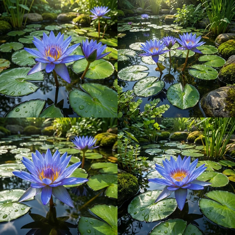 Blue Lotus Seeds (Nymphaea caerulea) – Heirloom, Non-GMO Water Garden Seeds