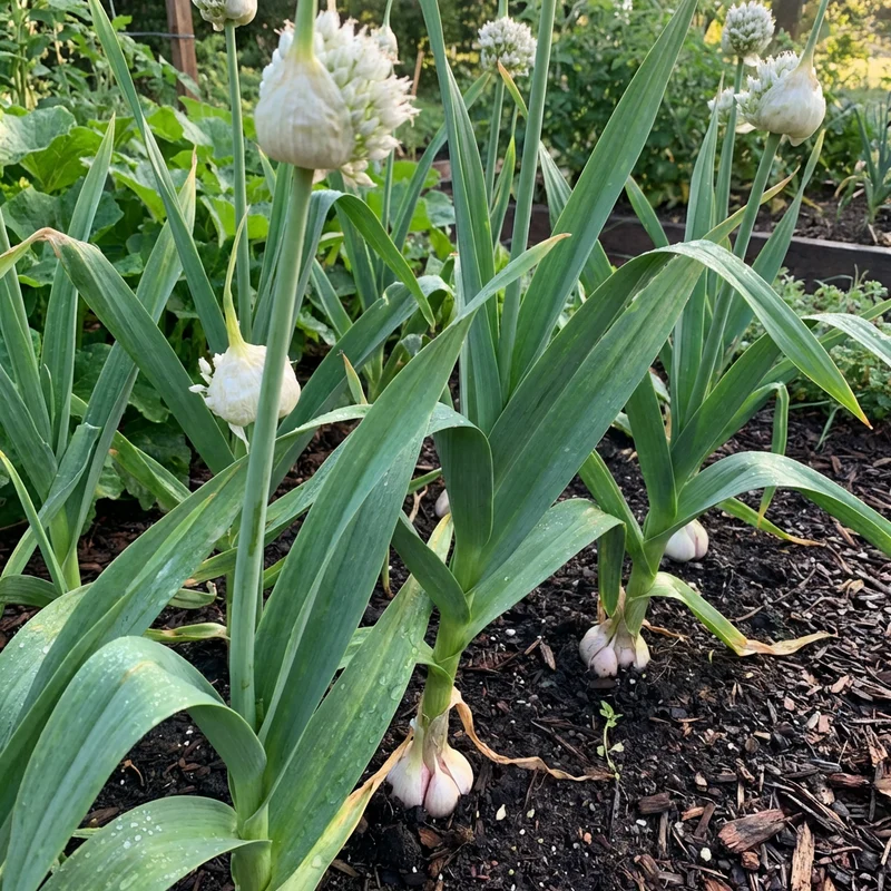 Allium ampeloprasum Elephant Garlic Seeds – White Heirloom Garlic Seeds for Home Gardening