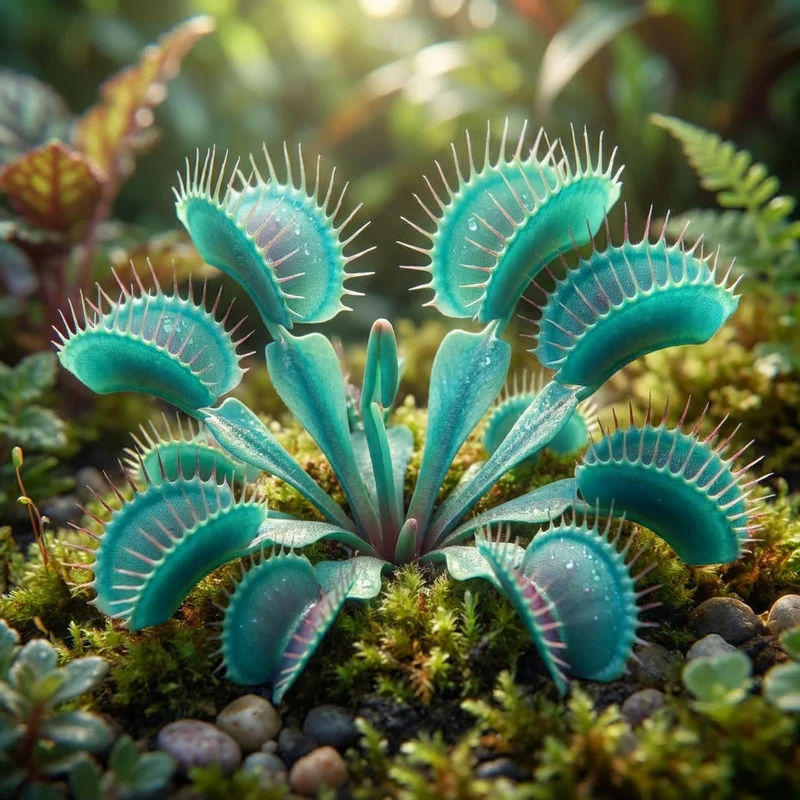 Dionaea muscipula Blue Green Venus Flytrap Seeds for Planting – Exotic Carnivorous Plant