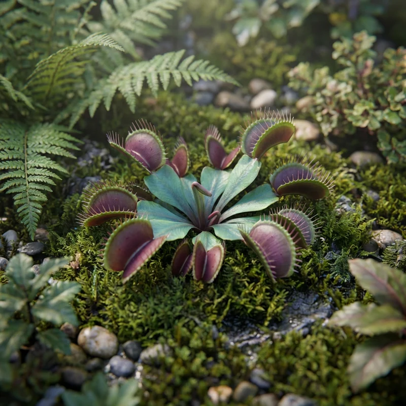 Venus Flytrap Seeds (Dionaea muscipula) – Blue Green Carnivorous Plant Seeds for Home Growing