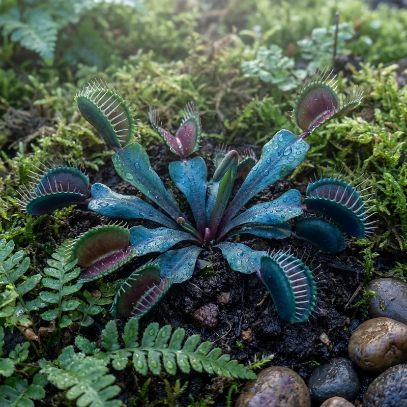 Blue Green Venus Fly Trap Seeds for Planting – Heirloom, Non-GMO, High Germination Carnivorous Plant Seeds