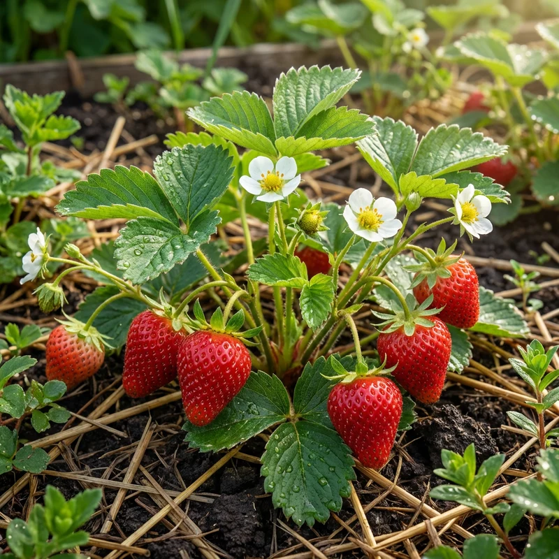 Albion Strawberry Seeds (Fragaria × ananassa ‘Albion’) – Sweet Flavor Fruit Seeds for Home Gardening