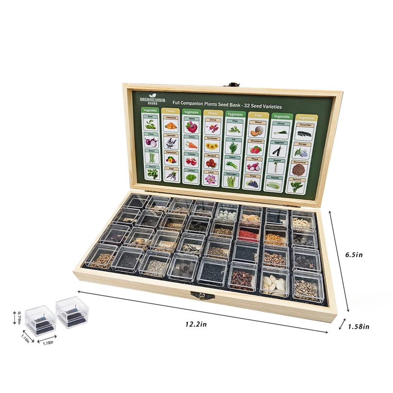 All-in-One Mixed Seed Bank – 32 Premium Garden Seed Varieties for Diverse Planting