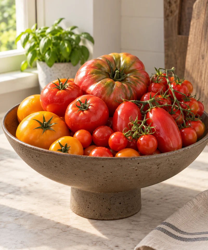 Tomates surprise – mélange aléatoire de 3 variétés ( Solanum lycopersicum )