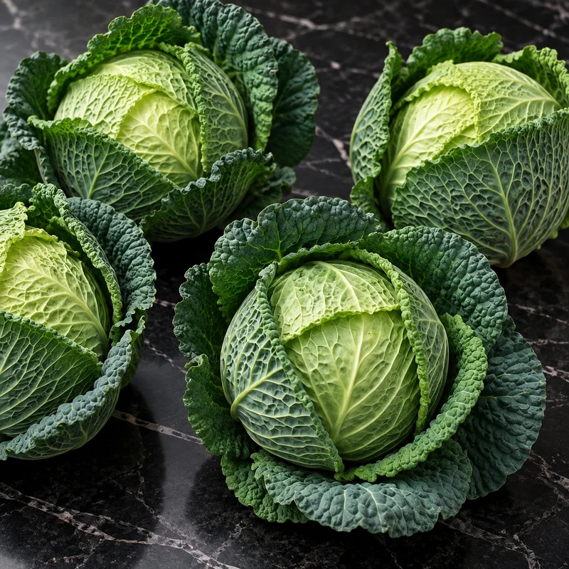 Chou pommé Savoie ‘Winter King’ ( Brassica oleracea var. sabauda )