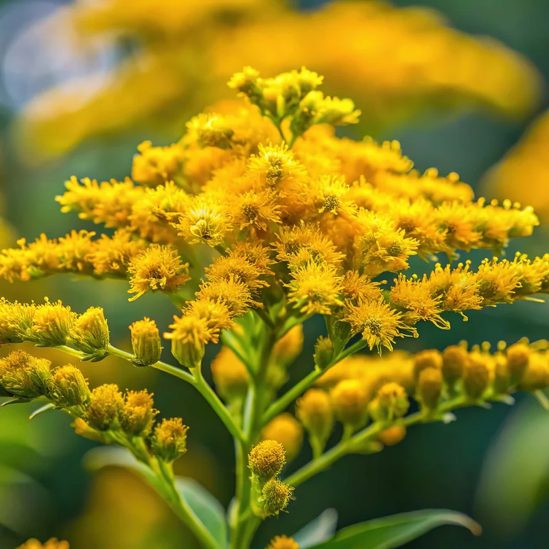 Verge d’or des bois ( Solidago nemoralis )