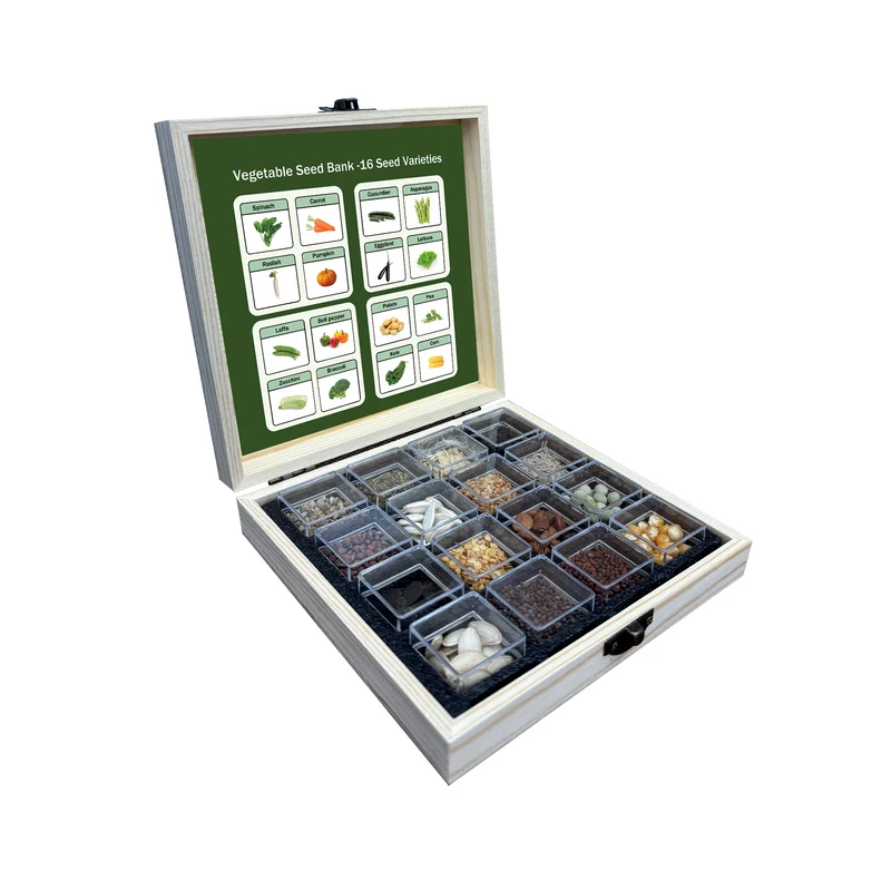 All-in-One Vegetable Seed Bank - 16 Seed Varieties
