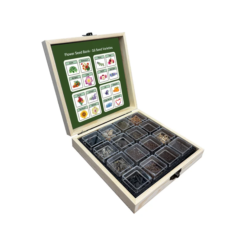 All-in-One Flower Seed Bank - 16 Seed Varieties
