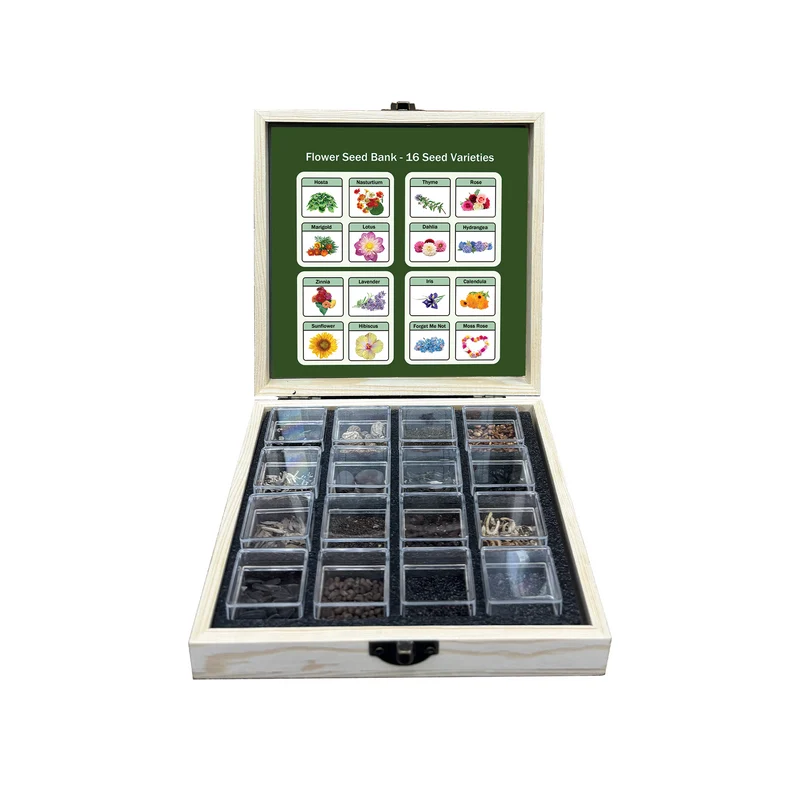All-in-One Flower Seed Bank - 16 Seed Varieties