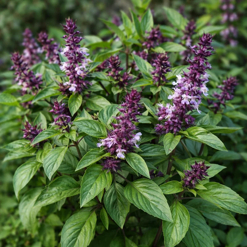 Basilic canelle ( Ocimum basilicum )