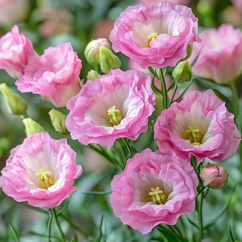 Lisianthus Rosita 2 Pink Seeds, Delicate Soft Pink Blooms for Elegant Gardens & Bouquets