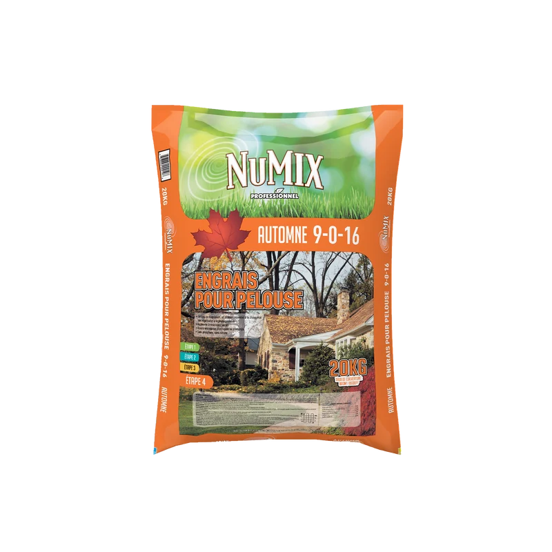 Engrais à pelouse d’automne 9-0-16 — NuMix — 10 kg