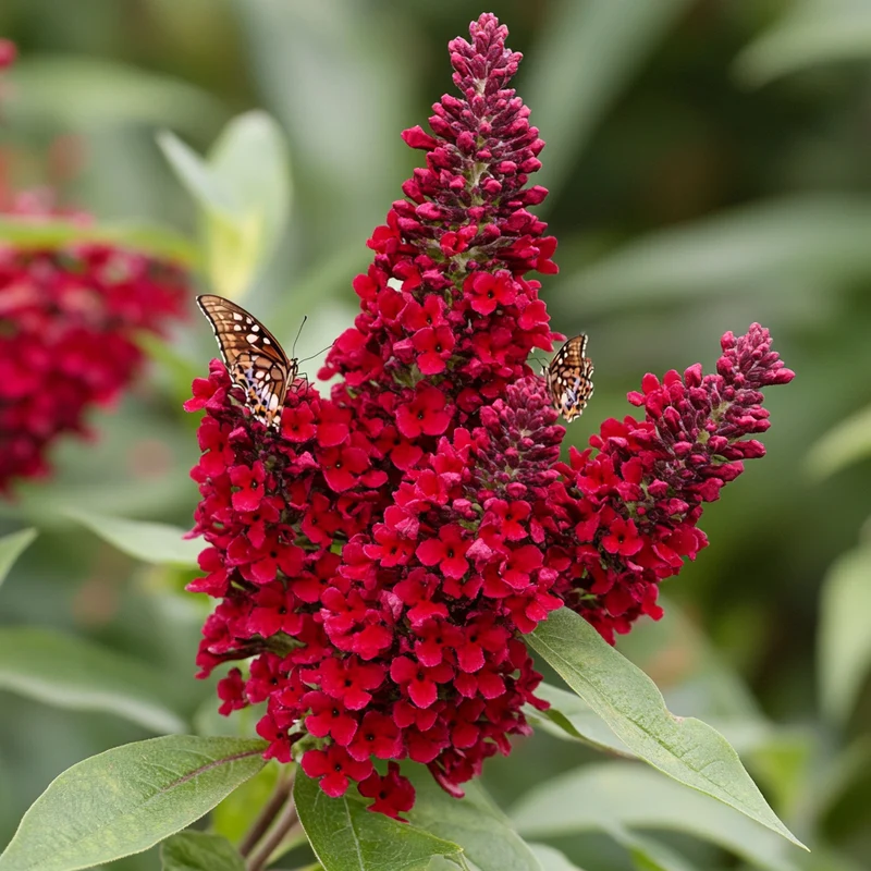 Miss Molly Butterfly Bush Seeds – Buddleja ‘Miss Molly’ Ruby-Red Blooms for Pollinator Gardens