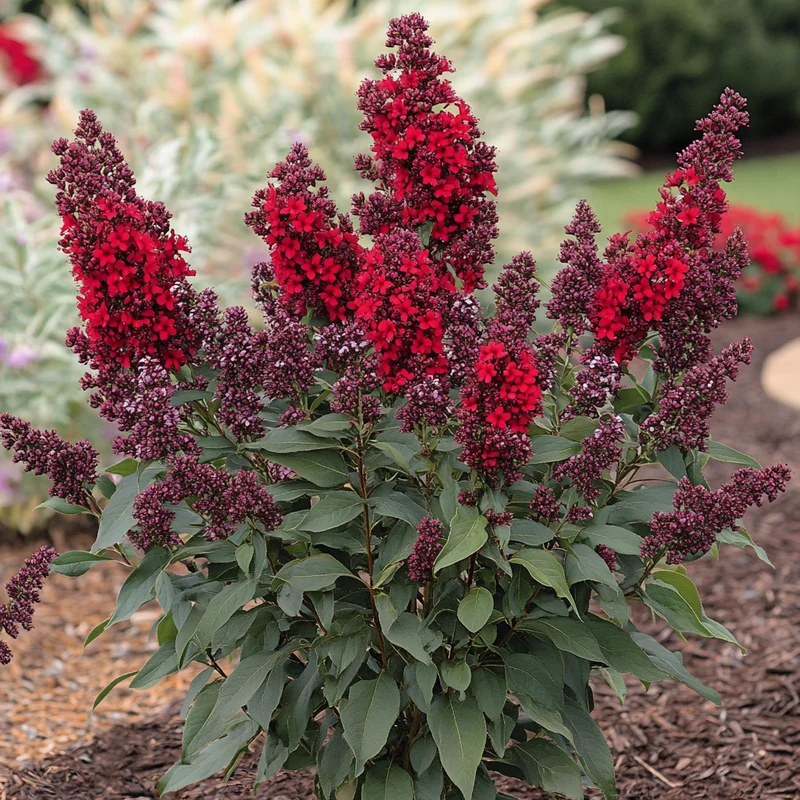 Miss Molly Butterfly Bush Seeds – Buddleja ‘Miss Molly’ Ruby-Red Blooms for Pollinator Gardens