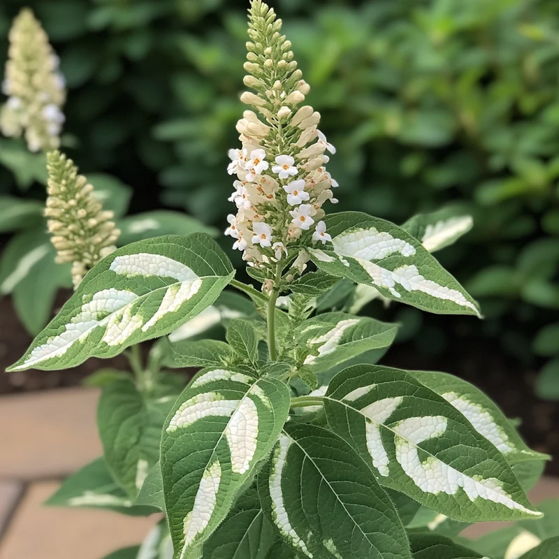 Harlequin Butterfly Bush Seeds – Buddleja davidii ‘Harlequin’ Variegated Foliage & Vibrant Blooms
