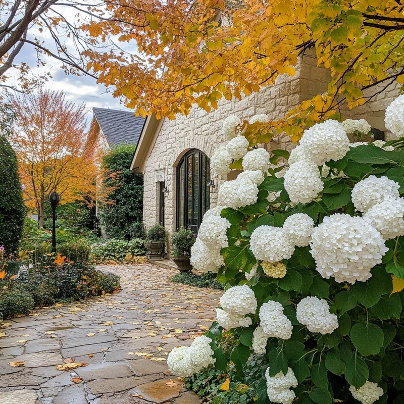Snow Queen Hydrangea Seeds – Elegant White Cone Blooms & Stunning Fall Foliage