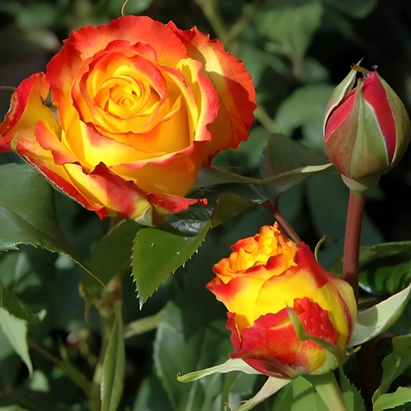 Orange & Yellow Rose Flower Seeds ,Warm Sunset Blooms, Easy to Grow, Non-GMO