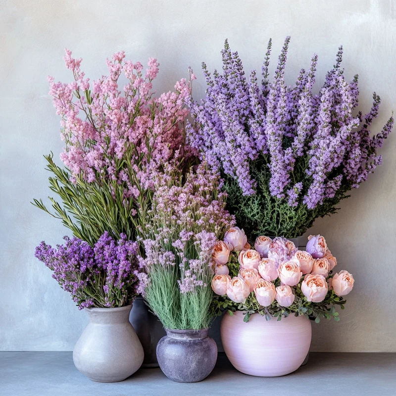 Hardy Evergreen Lavender Pink Flower Seeds – Classic Blooms & Year-Round Foliage