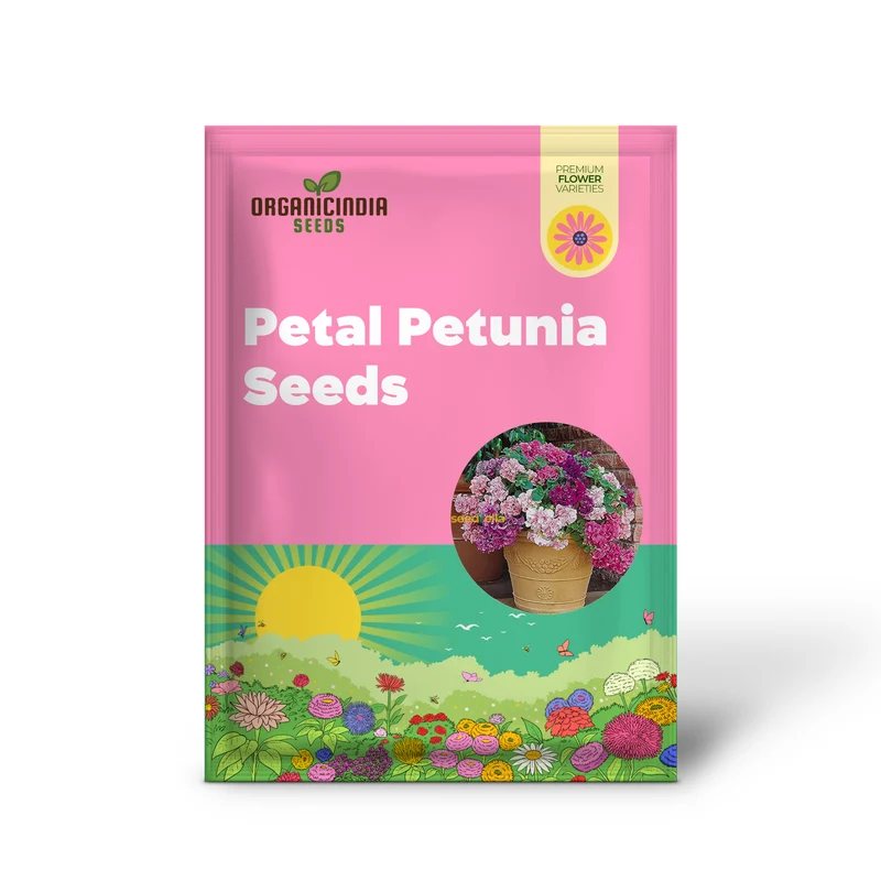 Double Petal Petunia Seeds – Light Violet Multi-Flowered Variety for Planting