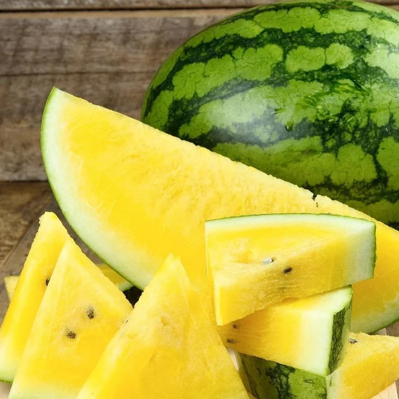 Yellow Flesh Yellow Crimson Watermelon Seeds