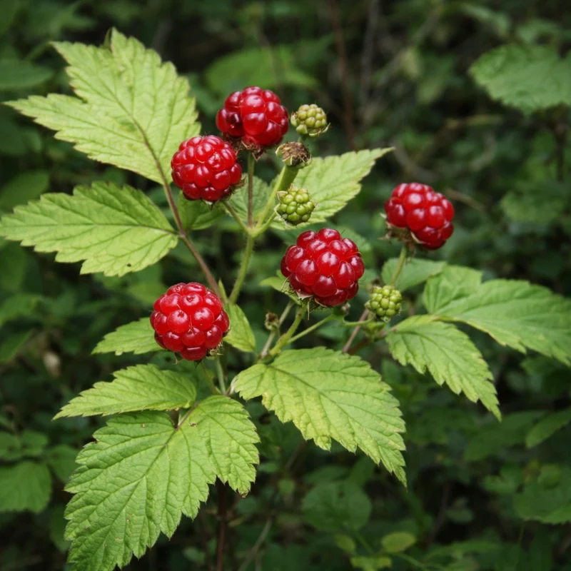 Ronce pubescente ( Rubus pubescens )
