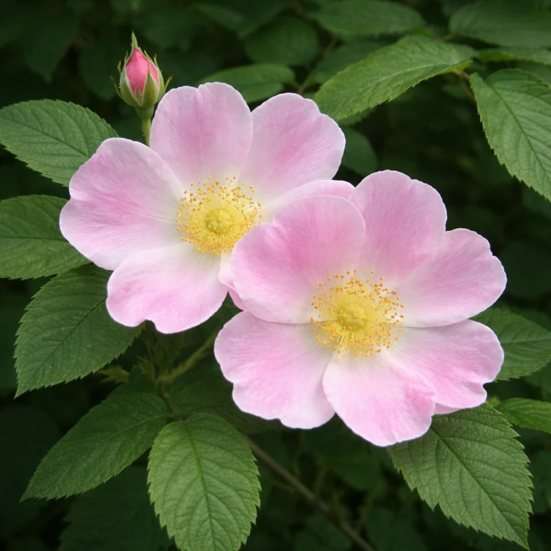 Rosier inerme ( Rosa blanda )