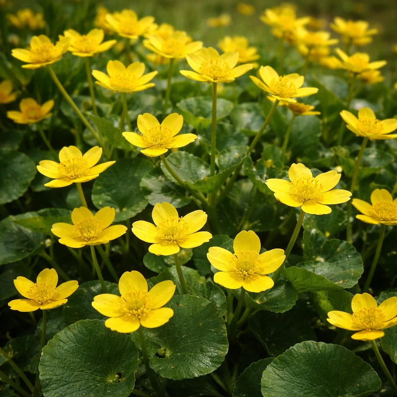 Populage des marais ( Caltha palustris )
