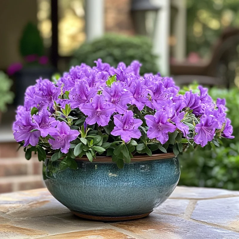 Reblooming Azalea Seeds – Purple Blooms with Year-Round Evergreen Interest