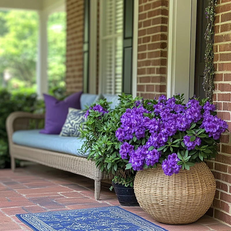 Reblooming Azalea Seeds – Purple Blooms with Year-Round Evergreen Interest
