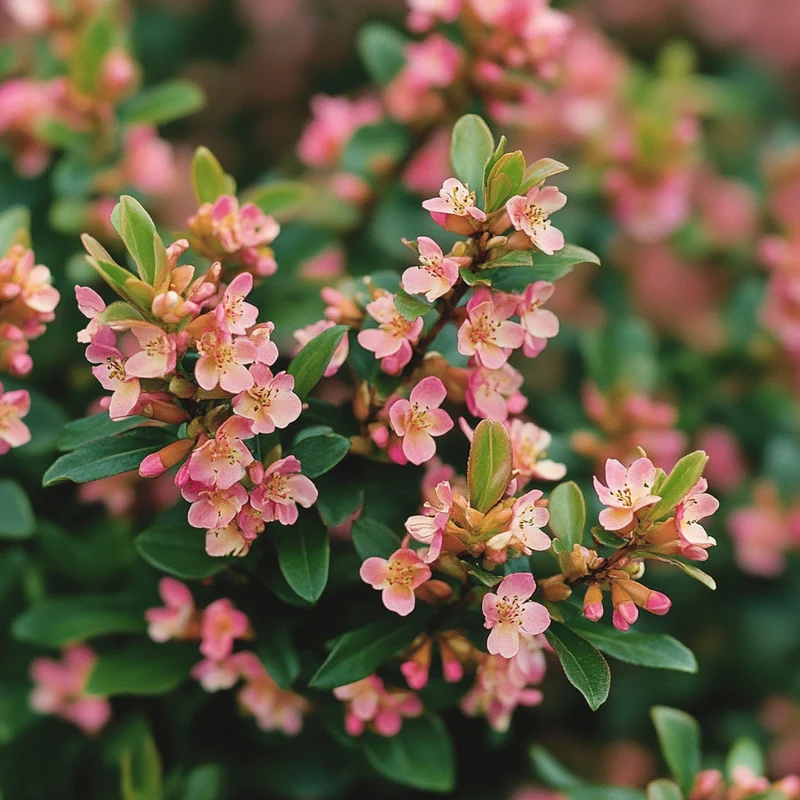 Hardy, Semi-Evergreen Shrub with Bright Spring Flowers