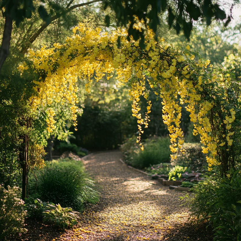 Cascading Yellow Bloom Seeds – Graceful Arching Flowering Shrub for Landscapes