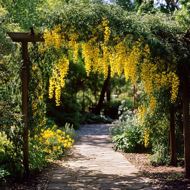 Cascading Yellow Bloom Seeds – Graceful Arching Flowering Shrub for Landscapes