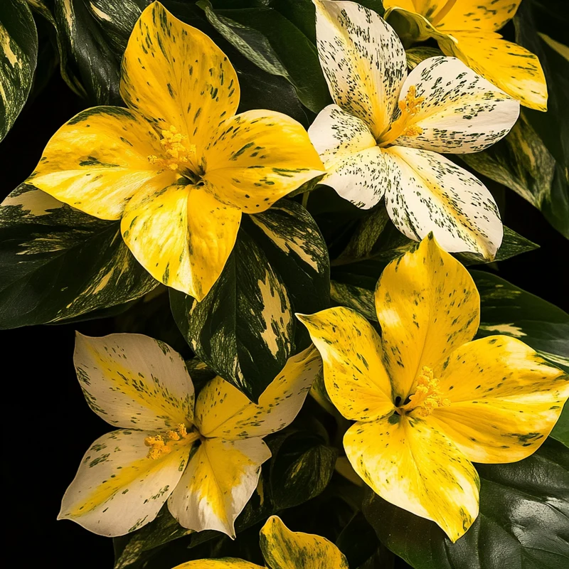 Variegated Yellow Flowering Shrub Seeds – Unique Foliage & Bright Spring Blooms