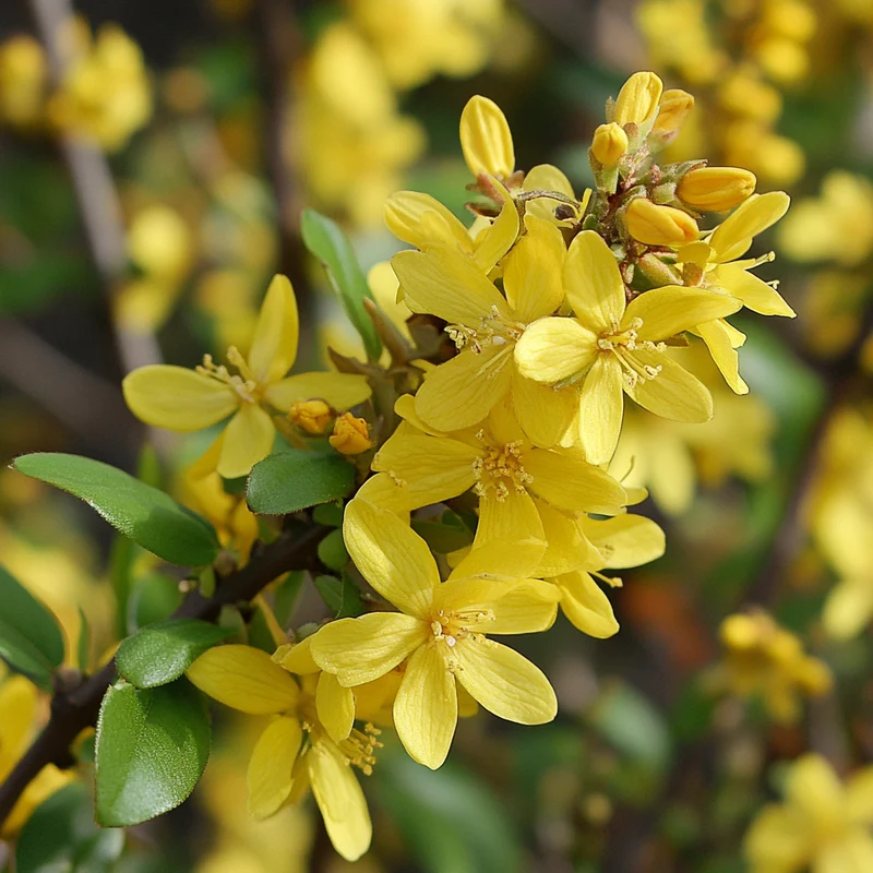 Compact Early Golden Flower Shrub Seeds – Bright Golden Blooms in Early Spring