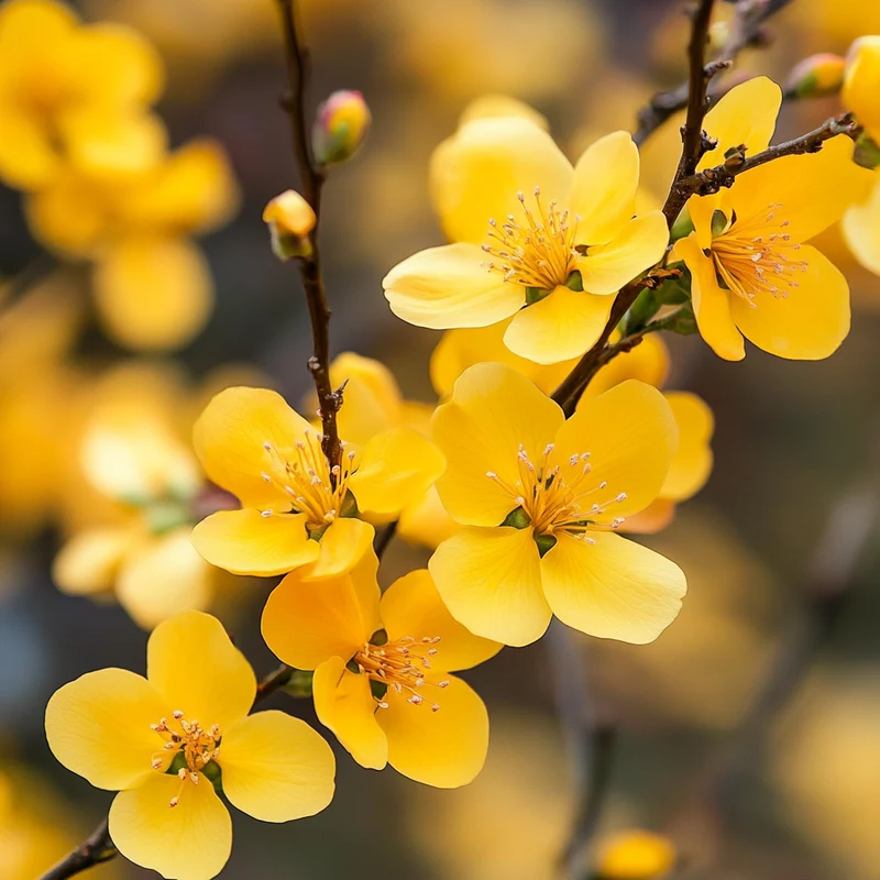 Brilliant Golden-Yellow Blossoms for Spring Landscapes