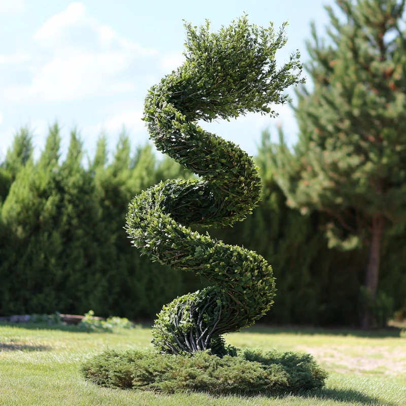 Twisting Evergreen Seeds – Unique Sculptural Form for Modern Gardens & Landscapes