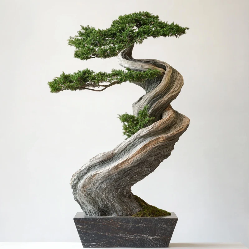 Twisting Evergreen Seeds – Unique Sculptural Form for Modern Gardens & Landscapes