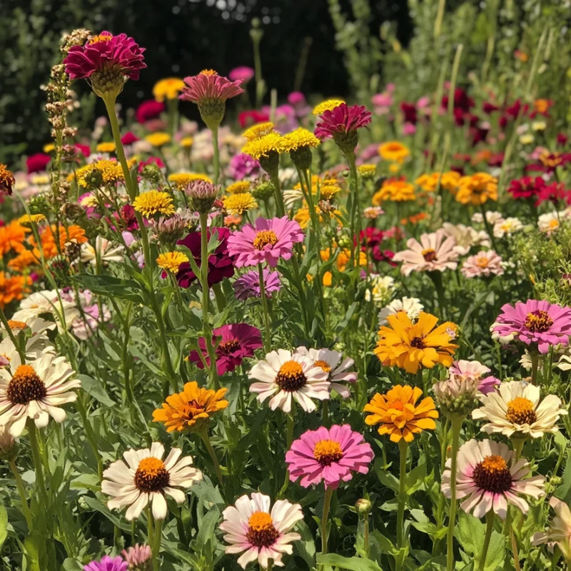 Cactus-Flowered Zinnia Seeds – Unique Spiky-Petaled Blooms for Garden Planting