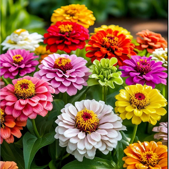 Zinnia Seeds (California Giant Zinnia Seeds) - Large Vibrant Blooms with Broad Petals