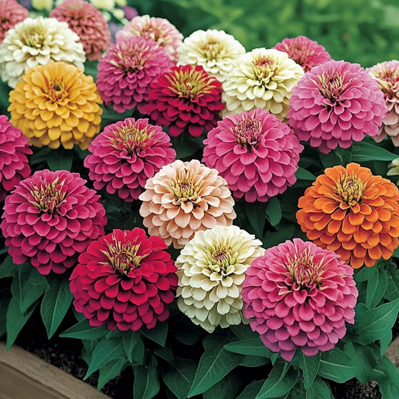 Pink Zinnia Seeds, Soft Pastel to Vibrant Magenta Blooms