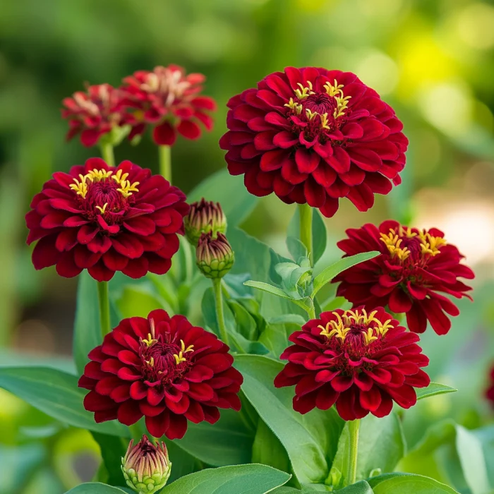Red Zinnia Seeds, Grow Bright Crimson & Deep Red Blooms