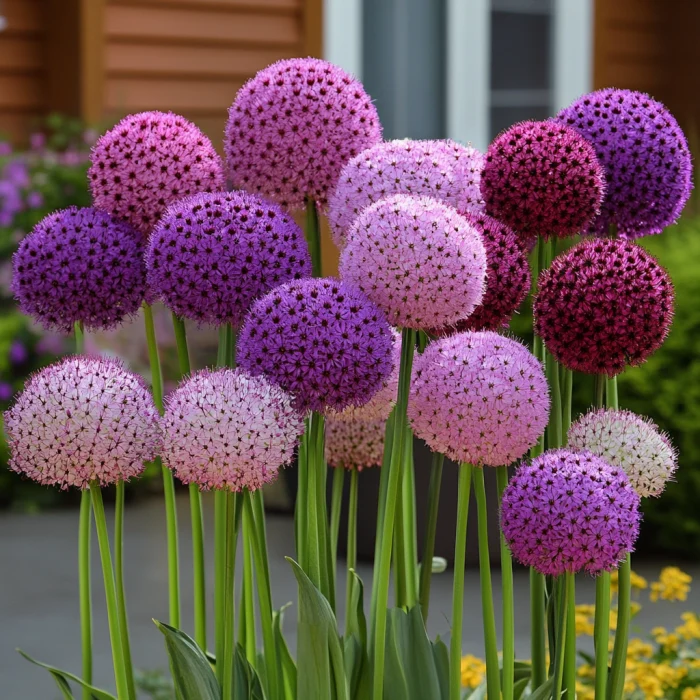Mix Giant Allium Giganteum Flower Seeds, Stunning Perennial Color Variety