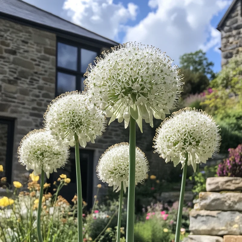 Rare White Allium Mount Everest Seeds, Elegant Tall Blooming Perennials