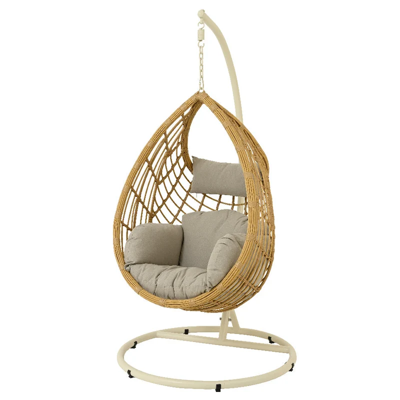 Chaise œuf en rotin naturel – Collection Boca